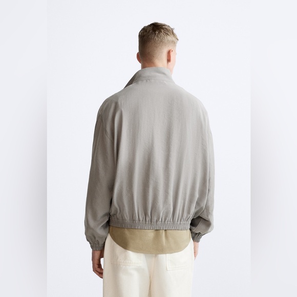 NWT Zara modal blend jacket men's, Size S-M - Picture 6 of 8